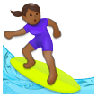 Surferin: Mitteldunkle Hautfarbe