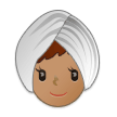 Frau Mit Turban: Mittlere Hautfarbe