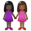 Händchen Haltende Frauen: Dunkle Hautfarbe, Mitteldunkle Hautfarbe Händchen Haltende Frauen: Dunkle Hautfarbe, Mitteldunkle Hautfarbe
