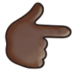 גב יד מצביעה ימינה: גוון עור כהה