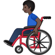 איש בכסא גלגלים ידני: גוון עור כהה