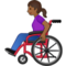 אדם בכיסא גלגלים ידני: גוון עור כהה בינוני