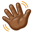 יד מנופפת: גוון עור כהה בינוני