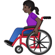 אישה בכיסא גלגלים ידני: גוון עור כהה