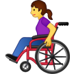 אישה בכיסא גלגלים ידני