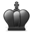 Schwarzer Schachkönig Schwarzer Schachkönig