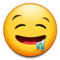 Sabberndes Gesicht Sabberndes Gesicht