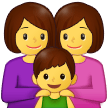 Familie: Frau, Frau, Junge Familie: Frau, Frau, Junge