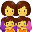 Familie: Frau, Frau, Mädchen, Mädchen Familie: Frau, Frau, Mädchen, Mädchen