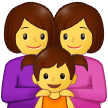 Familie: Frau, Frau, Mädchen Familie: Frau, Frau, Mädchen