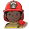 Feuerwehrmann/-frau: Dunkle Hautfarbe Feuerwehrmann/-frau: Dunkle Hautfarbe