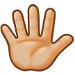 Hand Mit Gespreizten Fingern: Mittelhelle Hautfarbe Hand Mit Gespreizten Fingern: Mittelhelle Hautfarbe