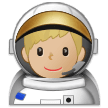Astronaut: Mittelhelle Hautfarbe Astronaut: Mittelhelle Hautfarbe
