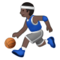 Mann Mit Ball: Dunkle Hautfarbe Mann Mit Ball: Dunkle Hautfarbe