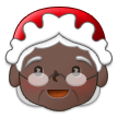 Weihnachtsfrau: Dunkle Hautfarbe Weihnachtsfrau: Dunkle Hautfarbe