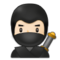 Ninja: Helle Hautfarbe Ninja: Helle Hautfarbe