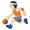 Person Mit Ball: Helle Hautfarbe Person Mit Ball: Helle Hautfarbe