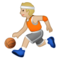 Person Mit Ball: Mittelhelle Hautfarbe Person Mit Ball: Mittelhelle Hautfarbe