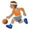 Person Mit Ball: Mittlere Hautfarbe Person Mit Ball: Mittlere Hautfarbe