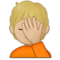 Sich An Den Kopf Fassende Person: Mittelhelle Hautfarbe Sich An Den Kopf Fassende Person: Mittelhelle Hautfarbe
