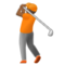 Golfer(In): Mitteldunkle Hautfarbe Golfer(In): Mitteldunkle Hautfarbe