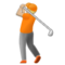 Golfer(In): Mittelhelle Hautfarbe Golfer(In): Mittelhelle Hautfarbe