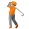 Golfer(In): Mittlere Hautfarbe Golfer(In): Mittlere Hautfarbe