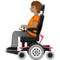 Person In Motorisiertem Rollstuhl: Mittlere Hautfarbe Person In Motorisiertem Rollstuhl: Mittlere Hautfarbe