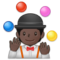 Jongleur(In): Dunkle Hautfarbe Jongleur(In): Dunkle Hautfarbe