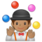 Jongleur(In): Mittlere Hautfarbe Jongleur(In): Mittlere Hautfarbe