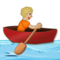 Person Im Ruderboot: Mittelhelle Hautfarbe Person Im Ruderboot: Mittelhelle Hautfarbe