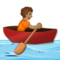 Person Im Ruderboot: Mittlere Hautfarbe Person Im Ruderboot: Mittlere Hautfarbe