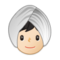 Person Mit Turban: Helle Hautfarbe Person Mit Turban: Helle Hautfarbe
