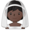 Person Mit Schleier: Dunkle Hautfarbe Person Mit Schleier: Dunkle Hautfarbe