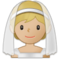 Person Mit Schleier: Mittelhelle Hautfarbe Person Mit Schleier: Mittelhelle Hautfarbe