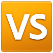 Schriftzug „VS“ In Orangem Quadrat Schriftzug „VS“ In Orangem Quadrat