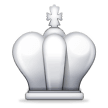 Weißer Schachkönig Weißer Schachkönig