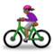 Radfahrerin: Mitteldunkle Hautfarbe Radfahrerin: Mitteldunkle Hautfarbe