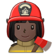 Feuerwehrfrau: Dunkle Hautfarbe Feuerwehrfrau: Dunkle Hautfarbe