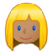 Frau: Mittlere Hautfarbe, Blondes Haar Frau: Mittlere Hautfarbe, Blondes Haar