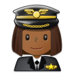 Pilotin: Mitteldunkle Hautfarbe Pilotin: Mitteldunkle Hautfarbe