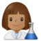 Wissenschaftlerin: Mittlere Hautfarbe Wissenschaftlerin: Mittlere Hautfarbe