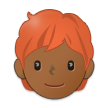 Людина: Середньо-Темний Відтінок Шкіри, Руде Волосся