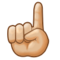 Вказівний палець вгору: Середньо-Світлий Відтінок Шкіри Вказівний палець вгору: Середньо-Світлий Відтінок Шкіри