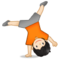 Людина робить колесо: Світлий Відтінок Шкіри Людина робить колесо: Світлий Відтінок Шкіри