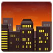 Захід сонця в місті