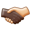 हाथ मिलाना: गहरे रंग की त्वचा, हल्के रंग की त्वचा