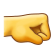 दाईं ओर मुट्ठी