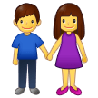 हाथ में हाथ लिए महिला–पुरुष