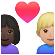 Coppia Con Cuore - Uomo: Carnagione Scura, Donna: Carnagione Medio-Chiara
